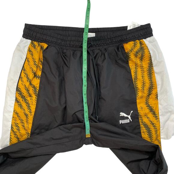 PUMA Wild Pack Elastic Waist Black Animal Woven Track Pants Medium Mens 579511 - Picture 7 of 8